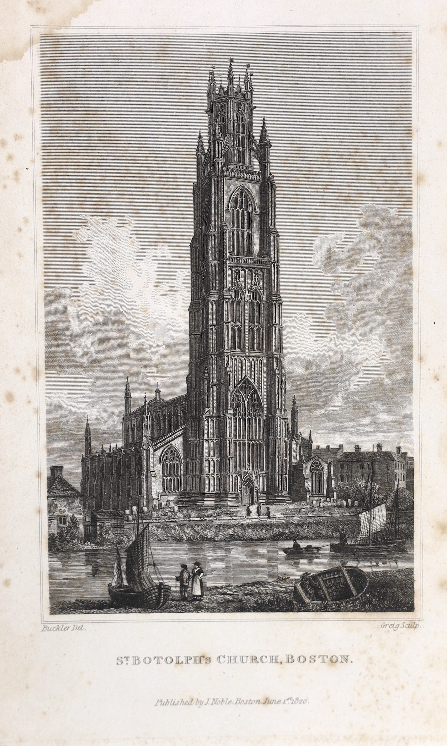 LINCOLNSHIRE: Thompson, Pishey - Collections for a Topographical and Historical Account of Boston, and the Hundred of Skirbeck ...